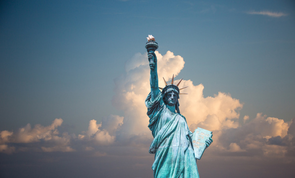 纽约自由女神像4K风景图