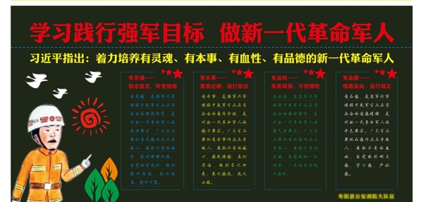 消防黑板报