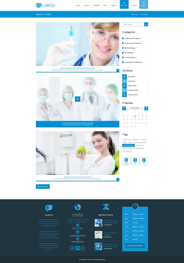 蓝色的企业科技医院医疗药品之项目详情模板