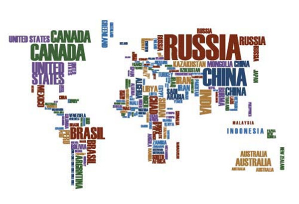 字母世界地图图片