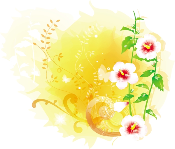 韓國(guó)卡通花紋矢量圖下載