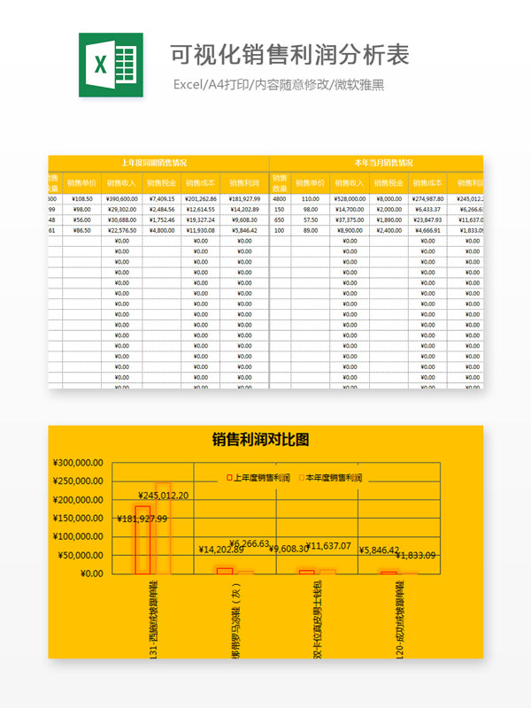 财务类报表Excel文档