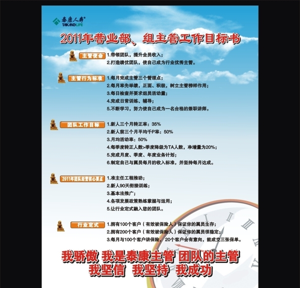 工作目標書圖片