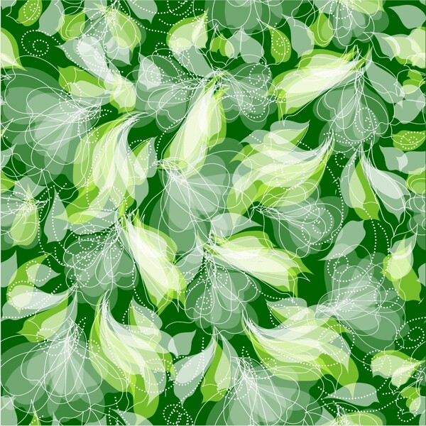 綠色植物背景矢量素材圖