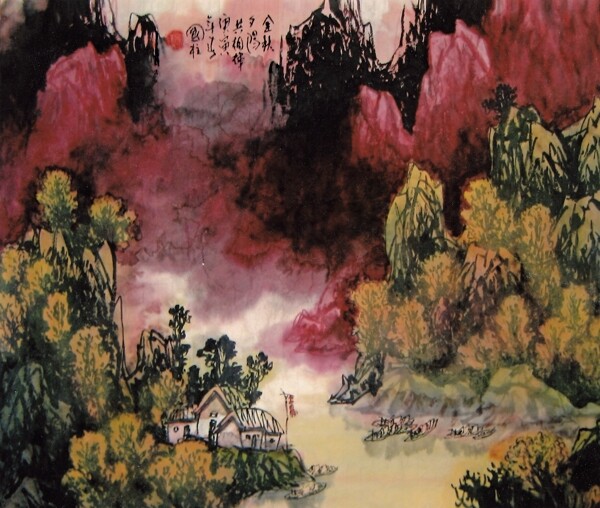 山水畫圖片