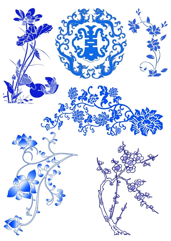 青花瓷背景素材