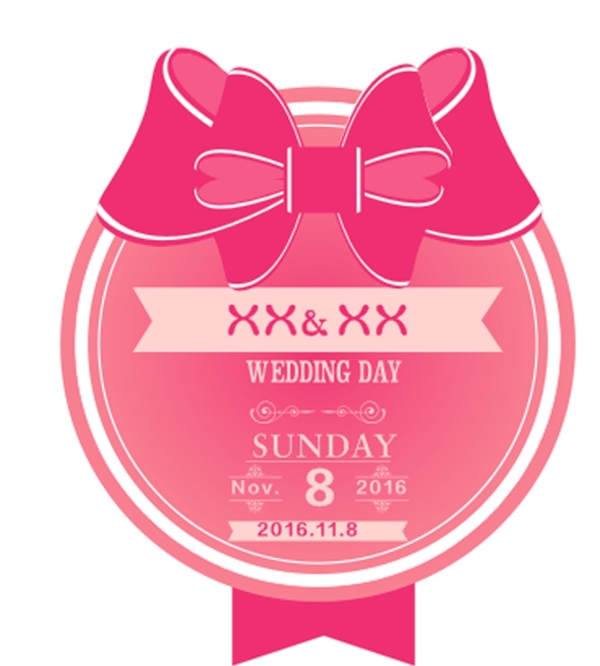 婚禮LOGO蝴蝶結logo