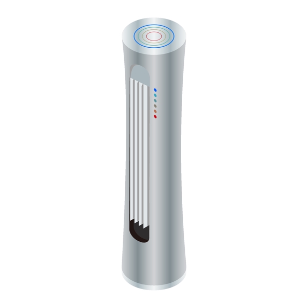 2.5d家用電器柱式空調(diào)矢量元素