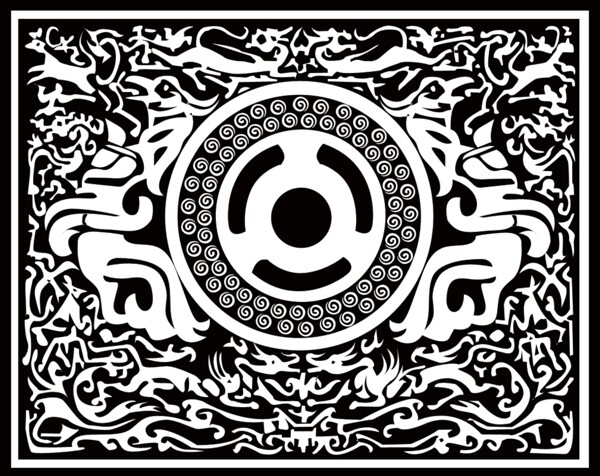 龍鳳矢量圖圖片