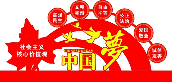 中国梦社会主义核心价值观图片