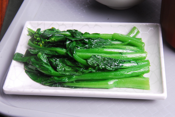 中西餐美食时蔬白灼菜芯图片