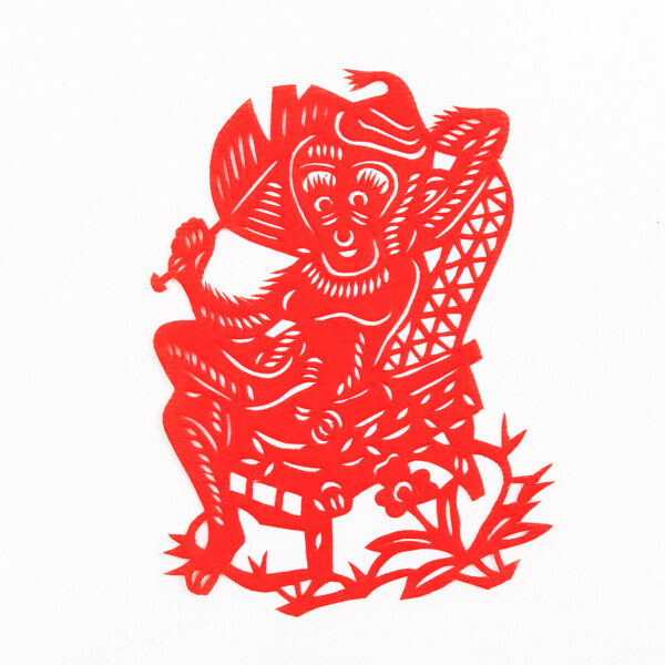 剪紙猴圖片
