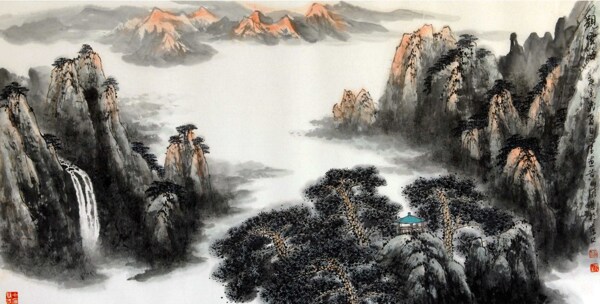 水墨山水圖片