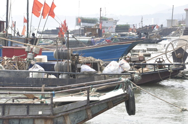 宁海码头渔船图片