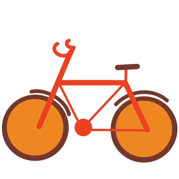 交通工具自行车插画