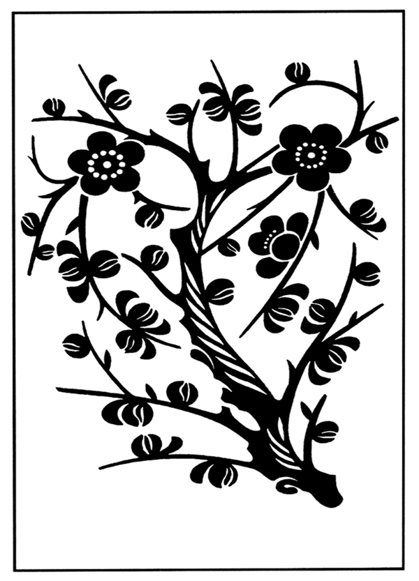 花鳥(niǎo)圖案?jìng)鹘y(tǒng)裝飾0156