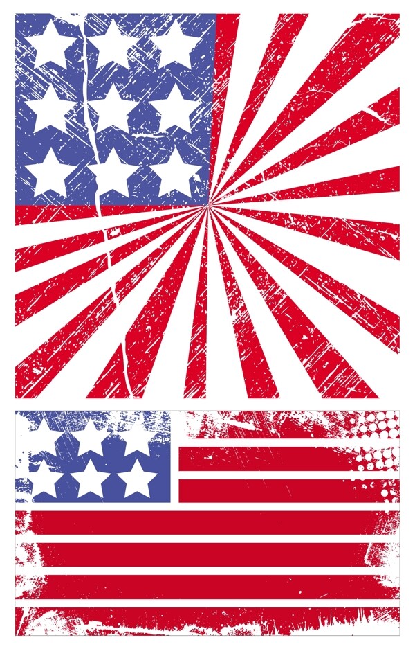 美国国旗的美国摇滚爱国主题矢量