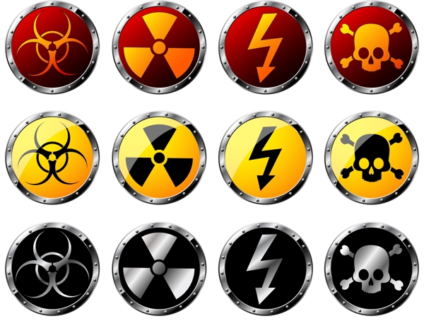 核辐射危险警告标志