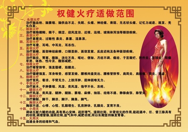 火療宣傳單頁(yè)圖片