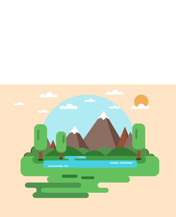 風(fēng)景插畫設(shè)計