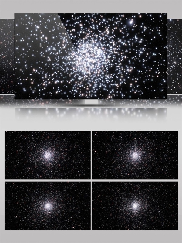 夢幻星空光感粒子高清視頻素材