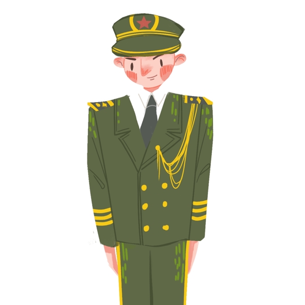 建軍節(jié)建黨節(jié)國(guó)慶節(jié)軍人元素