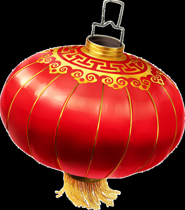 喜慶燈籠卡通透明素材