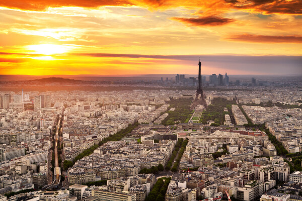 法国巴黎城市风光图片