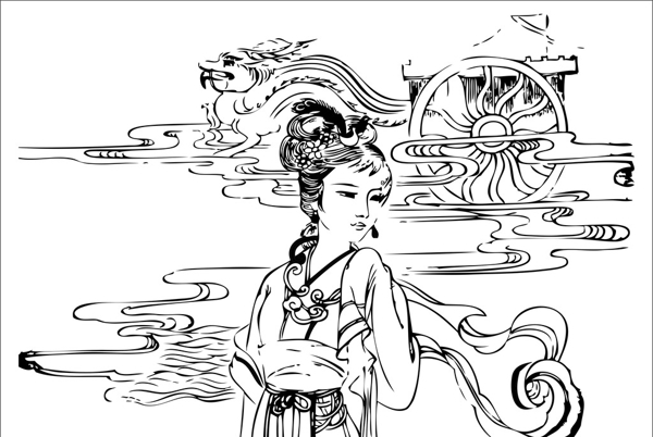 仙云矢量圖圖片