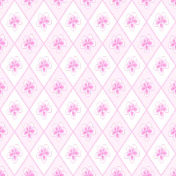 粉红菱形花纹