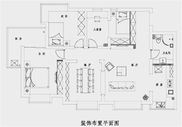 現(xiàn)代家裝平面圖