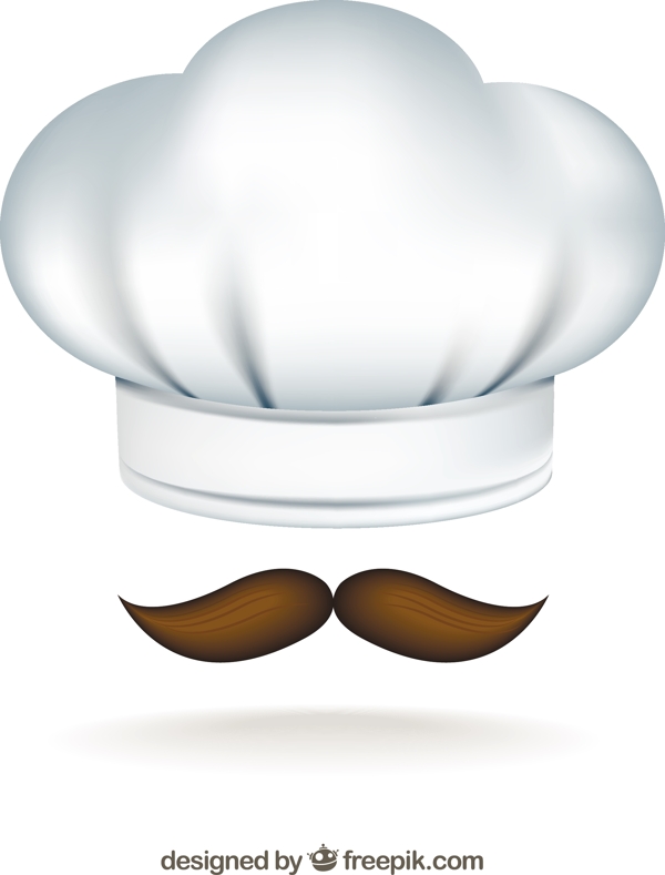 厨师帽和小胡子