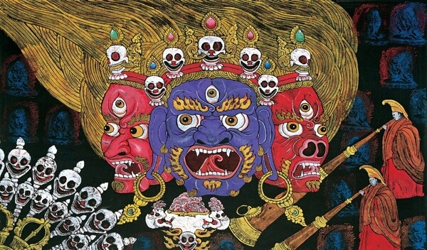 骷髏壁畫(huà)圖片