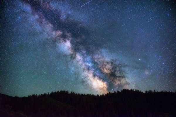 黑色大氣唯美星空背景