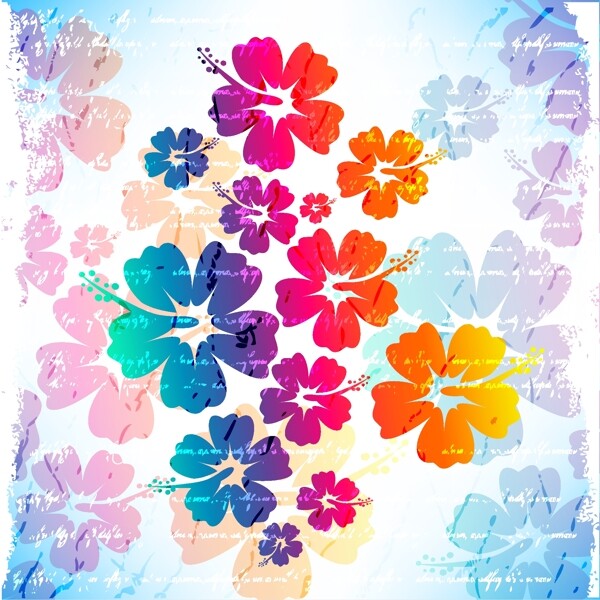 花朵背景矢量1