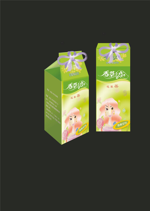 茶包裝平面素材