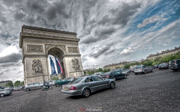 法国巴黎凯旋门图片