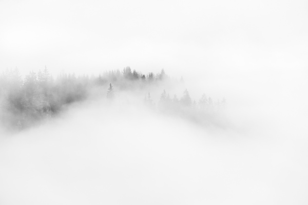 雾漫山峦