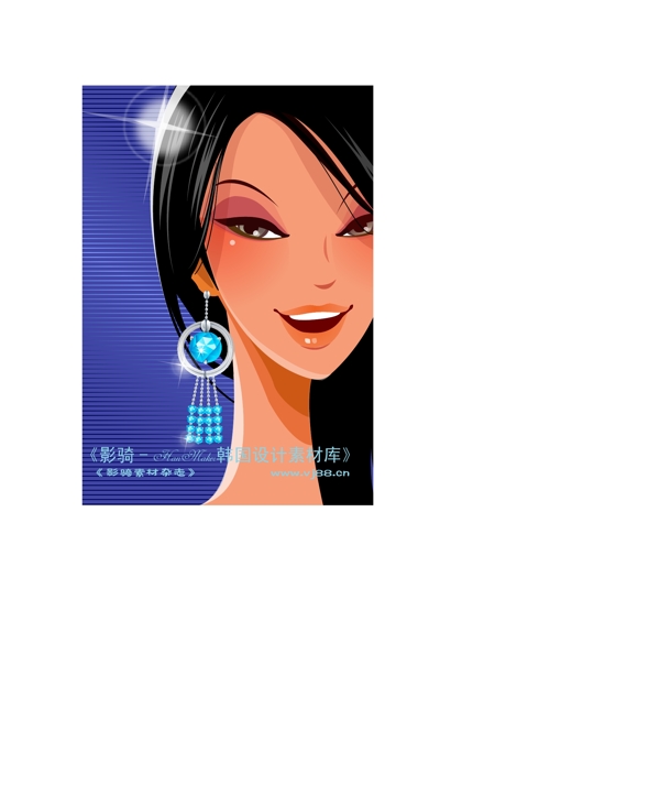 時尚俱樂部矢量人物AI0316