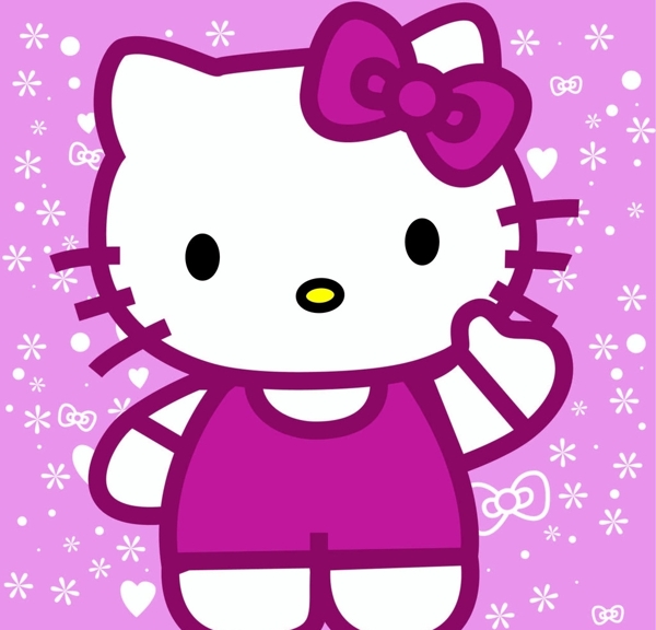 kitty貓矢量圖
