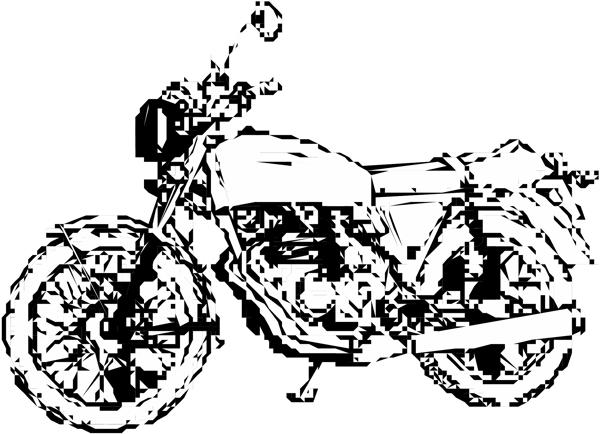 摩托車矢量素材EPS格式0045