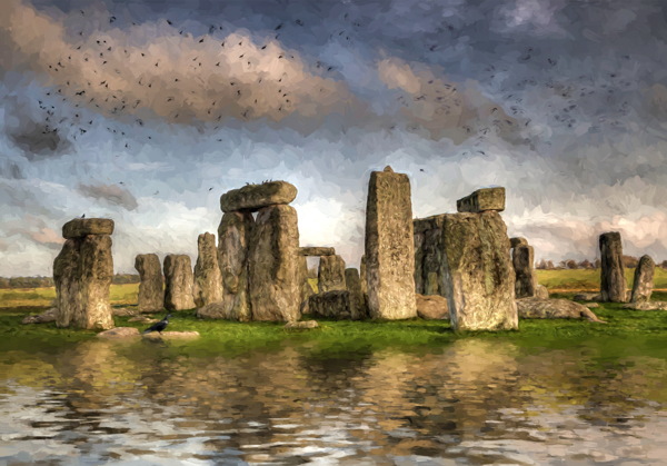 英国巨石阵风景图片