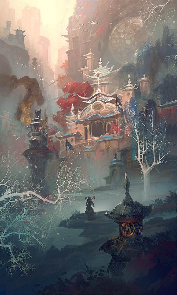 位圖插畫bigballgao中國建筑免費(fèi)素材