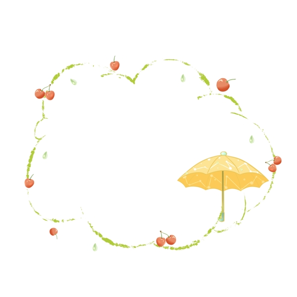 二十四節(jié)氣谷雨邊框