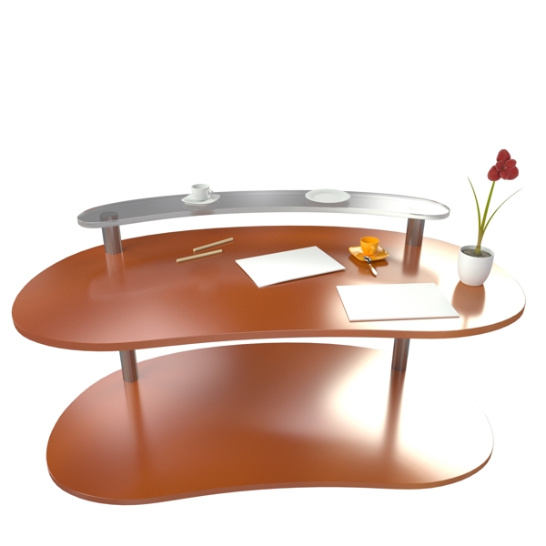 3D写实风格办公桌
