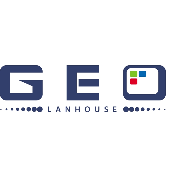 GeoLanhouselogo設(shè)計欣賞GeoLanhouse電腦公司LOGO下載標志設(shè)計欣賞