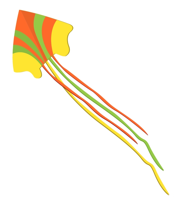 彩色图案玩具风筝