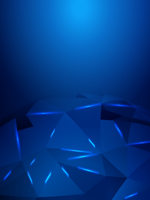 三角形几何渐变蓝色科技背景
