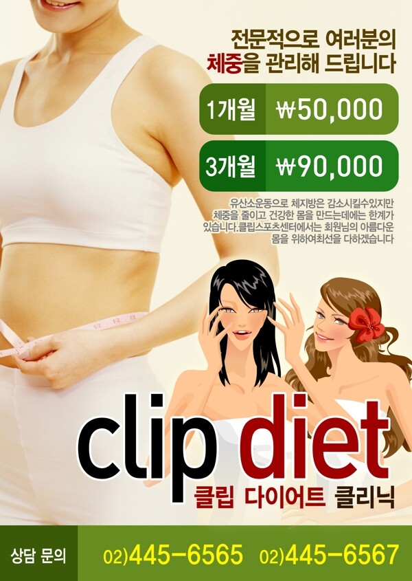 韩国美容美体海报设计