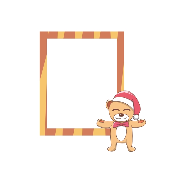 圣誕節(jié)黃色的邊框